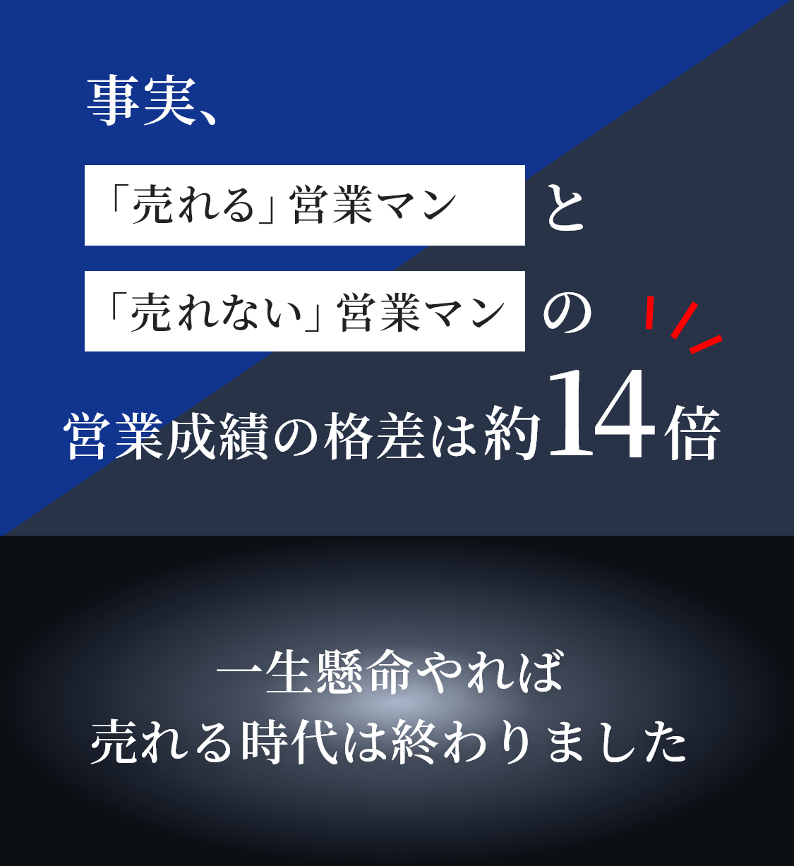 売れる営業マンと売れない営業マンの格差